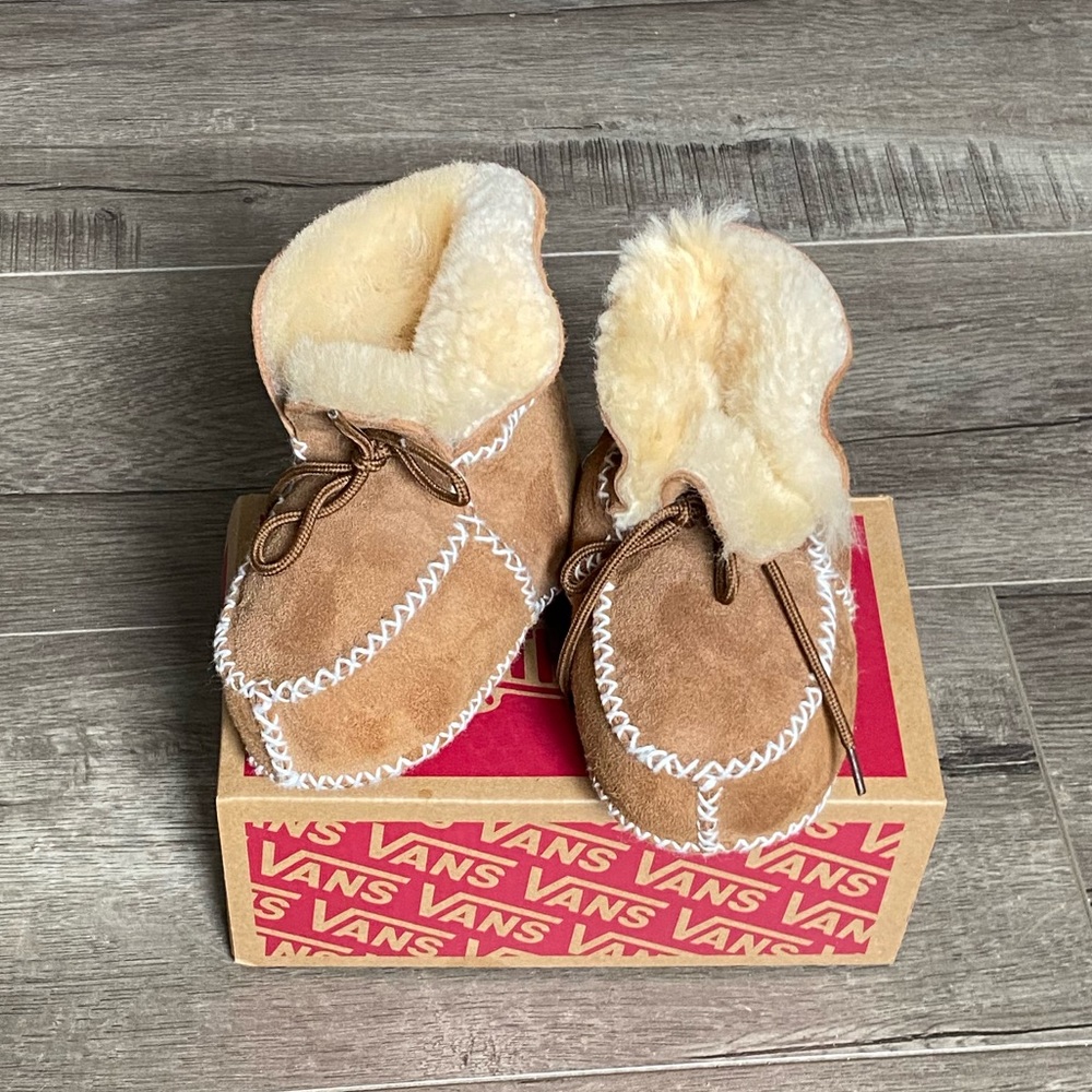 Soft Bottom Faux Fur/Suede Toddler Boot Slippers